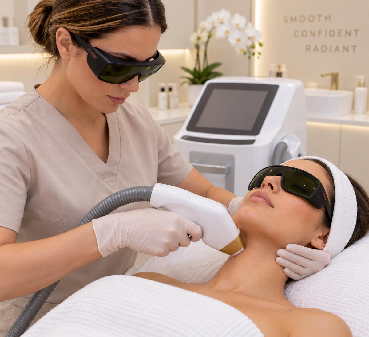 Full Face & Neck Laser Package – 6 Sessions
